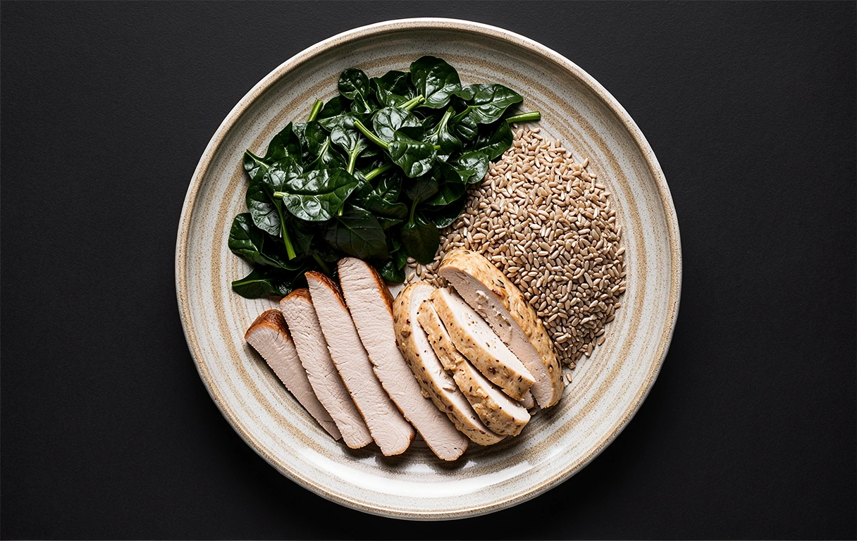 Repas équilibré et nutritif